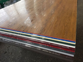 Лист окрашенный